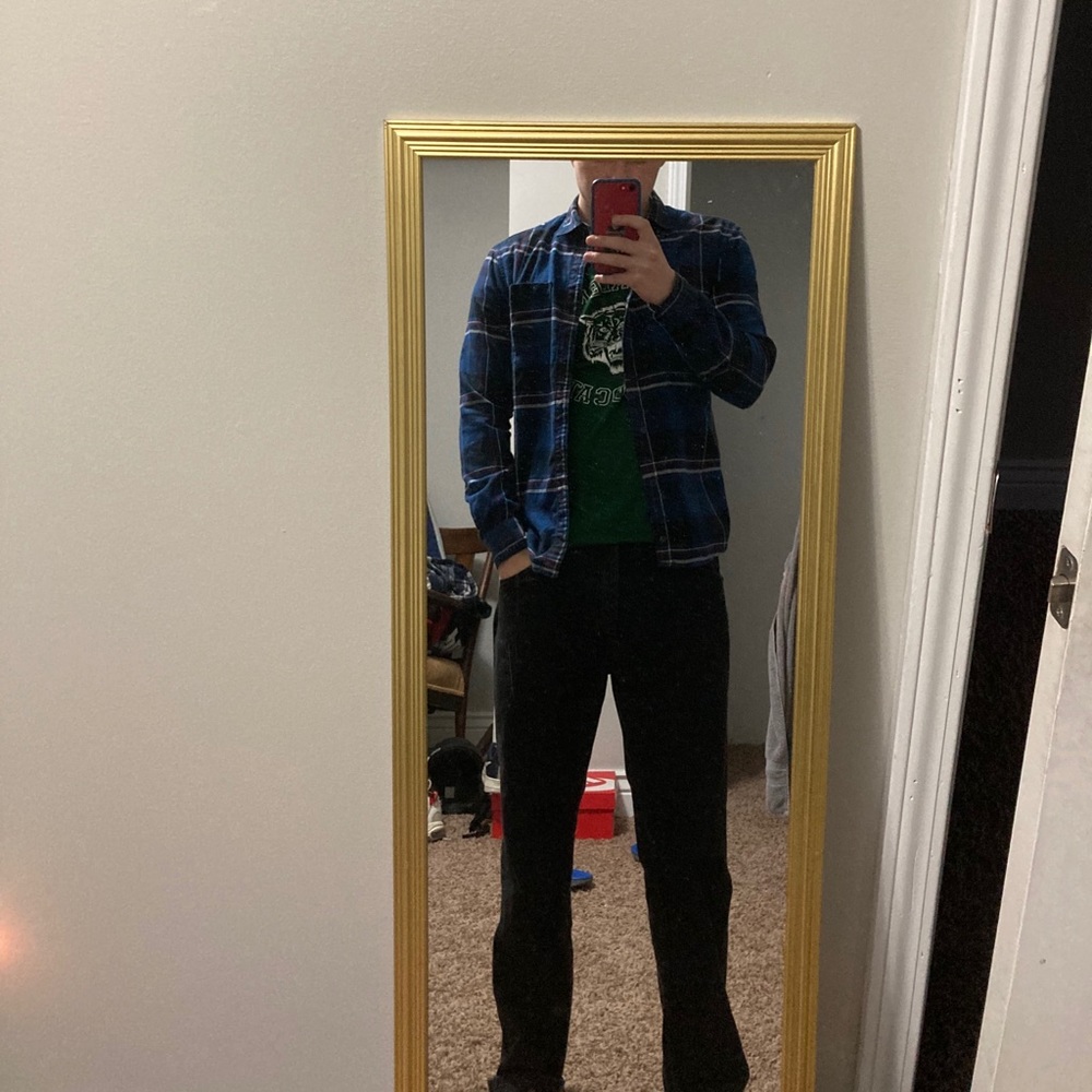 Blue flannel